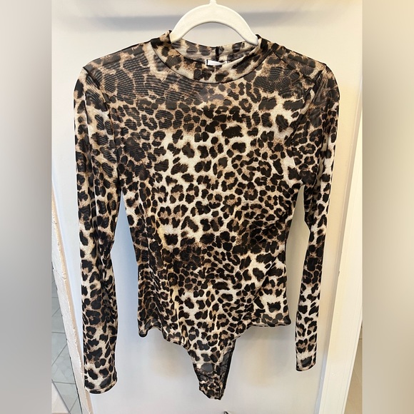 Lelis sheer leopard bodysuit M - Picture 2 of 2